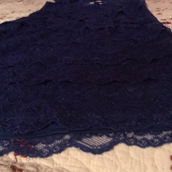 A Royal blue lace dress - Picture 3 of 3